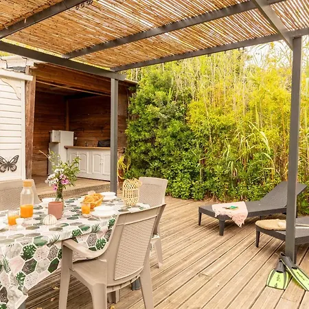 別荘 L'eucalyptus, Mobil-home Avec Exterieur Spacieux A Quelques Metres De La イエール